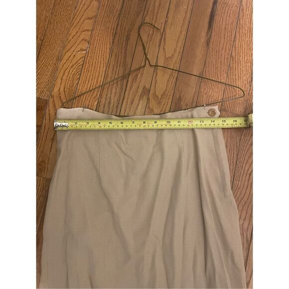 Vintage Mahoney’s beige tan faux fur blazer 2 piece skirt set size medium - Picture 9 of 15